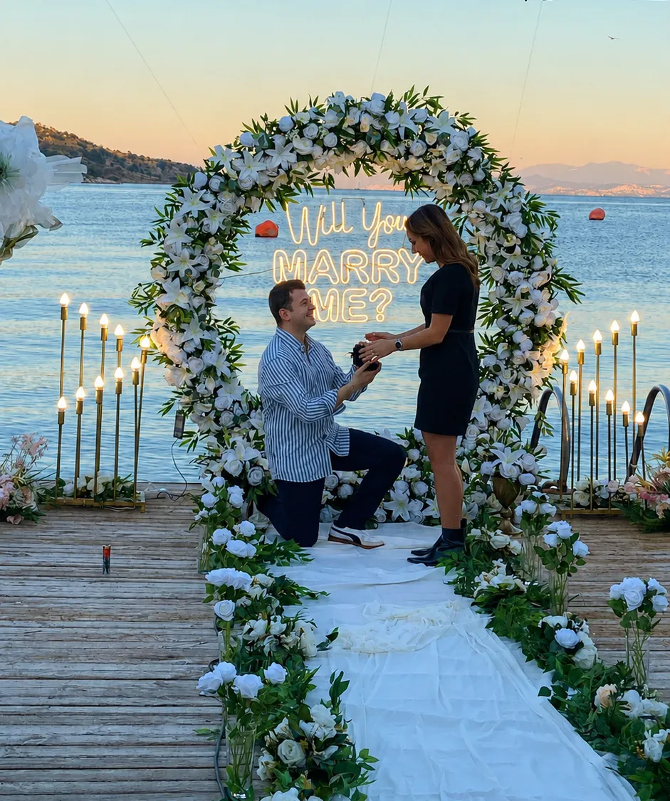 Tuğçe ve Burak evlilik teklifi anı